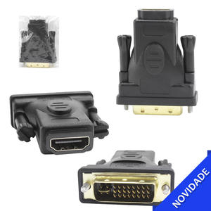 Adaptador Hdmi Para Dvi Macho Para Femea Com 24+5 Pinos - Oem 24+5 GENERICO