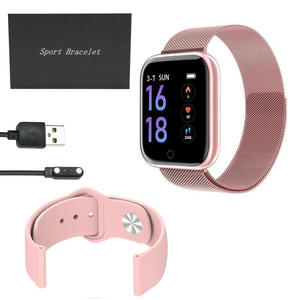 RELOGIO SMARTWATCH T-80 COR ROSÉ SMART BRACELET GENERICO