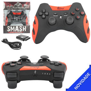 Controle Sem Fio 4 Em 1 Pc Ps1 Ps2 Ps3 Vermelho FEIR FR-217 FR-217 FEIR