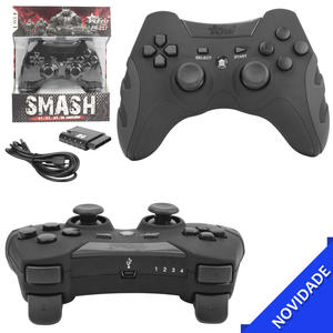 Controle Sem Fio 4 Em 1 Pc Ps1 Ps2 Ps3 Preto FR-217 FEIR