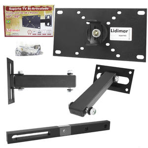 Suporte Bi Articulado para TV 10" - 55" até 25kg 1020 MOD:1020 LIDIMAR