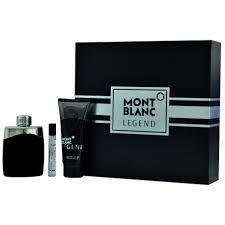 KIT MONT BLANC LEGEND 100ML +AFFERSHAVE + CANETA SPRAY MONT BLANC BELLA FAMME