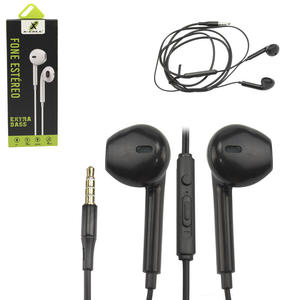 Fone de Ouvido Estéreo Com Microfone Extra Bass Preto X-CELL XC-F-04 XC-F-04 X-CELL