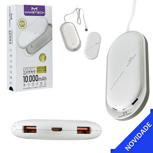 Carregador Portátil 2 Entradas USB 2.0A 10.000 mAh Turbo Branco MAKETECH BT1002 BT1002 MAKETECH MAKETECH