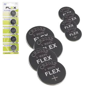 Bateria 3V 5 Unidades FX-CR2032 FLEX FX-CR2032 flex