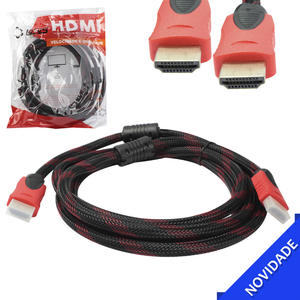 Cabo HDMI 2 Metros Macho Para Macho Com Malha E Filtro HDMI 2 METROS LOTUS