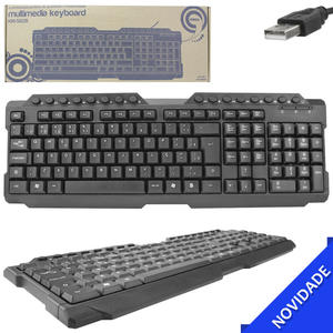 Teclado USB Multimídia ABNT2 Padrão KMEX KM-5828 KM-5828 KMEX