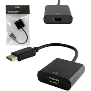 Conversor Displayport Para HDMI Fêmea 23 Centímetros Preto SU-282 GENERICO