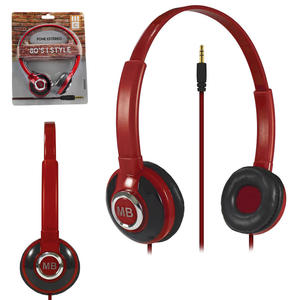 Headphone Estéreo 50 mW Vermelho MB53072 MBTECH MB53072 MB TECH