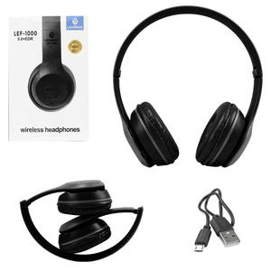 Head Phone Wireless 5.0 Preto LEHMOX LEF-1000 LEF-1000 LEHMOX