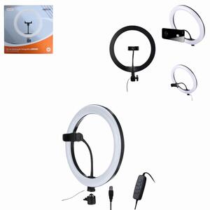 Kit De Led Ring Light 10 Polegadas 3 Tonalidades + suporte para smartphone OR-PL10 + OR-PL21SC OBERON
