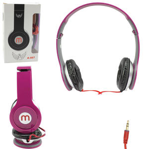 Headphone Super Bass Plug P2 Rosa ALTOMEX A-567 A-567 ALTOMEX