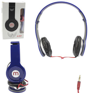 Headphone Super Bass Plug P2 Azul ALTOMEX A-567 A-567 ALTOMEX