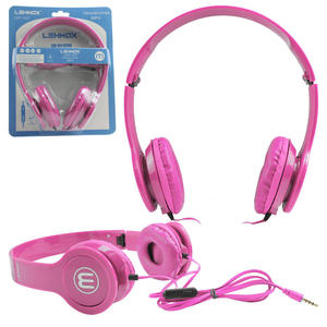 Headphone Estéreo Plug P2 Rosa LEHMOX LEF-1026 LEF-1026 LEHMOX