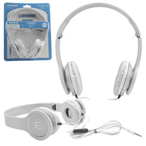 Headphone Estéreo Plug P2 Branco LEF-1026 LEHMOX