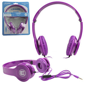 Headphone Estéreo Plug P2 Roxo LEF-1026 LEHMOX