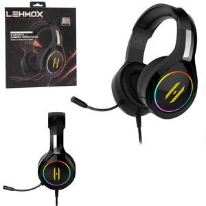 Headphone Gamer Com Microfone E Led RGB P2 e USB LEHMOX GT-F3 GT-F3 LEHMOX