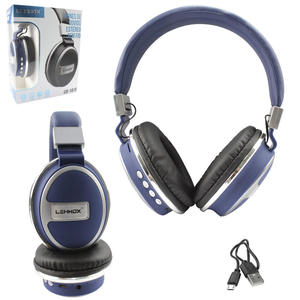 Headphone Wireless Estéreo Azul LEHMOX LEF-1019 LEF-1019 LEHMOX