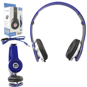 Headphone Estéreo Com Microfone Entrada P2 Azul LEHMOX LEF-1002 LEF-1002 LEHMOX