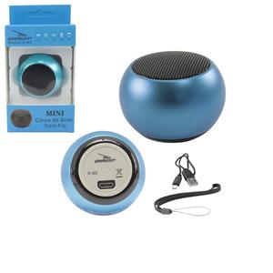 Caixa De Som Bluetooth Mini Speaker 5W Azul D-M2 GRASEP D-M2 GRASEP