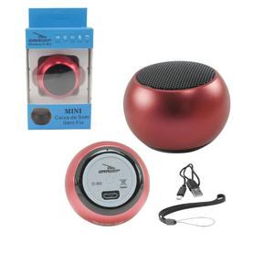 Caixa De Som Bluetooth Mini Speaker 5W Vermelho D-M2 GRASEP D-M2 GRASEP D-M2 GRASEP