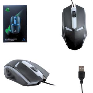 Mouse Gamer 1200DPI Com 3 Botões Entrada USB LED Decorativo Preto KP-MU003 KNUP KP-MU003 KNUP