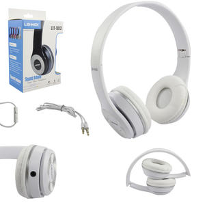 Headphone Estéreo Plug P2 Com Microfone Branco LEF-1012 LEHMOX LEF-1012 LEHMOX