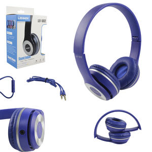 Headphone Estéreo Plug P2 Com Microfone Azul LEF-1012 LEHMOX LEF-1012 LEHMOX