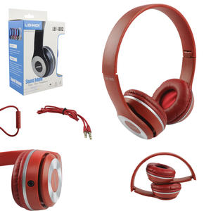 Headphone Estéreo Plug P2 Com Microfone Vermelho LEF-1012 LEHMOX LEF-1012 LEHMOX