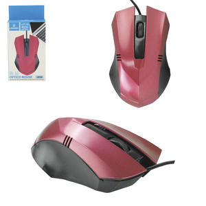 Mouse Óptico DPI 1600 Com Fio USB 3.0 Vermelho LEY-26 LEHMOX LEY-26 LEHMOX