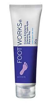 FOOT WORKS CREME ESFOLIANTE INTENSIVO TRIPLA ACAO PARA OS PES 097265 AVON