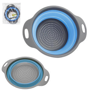 Escorredor Para Alimentos De Silicone Retrátil Azul REF: HU75598 INTERPONTE HU75598 INTERPONTE