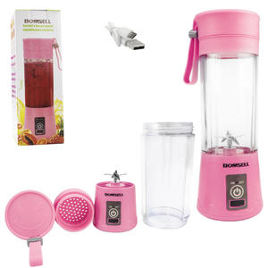 Mini Liquidificador Portatil Recarregavel Rosa Level 380ML BOMSELL BOMSELL BOMSELL