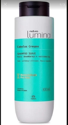 NATURA LUMINA SHAMPOO CABELOS CRESPOS 300ML 652394 NATURA