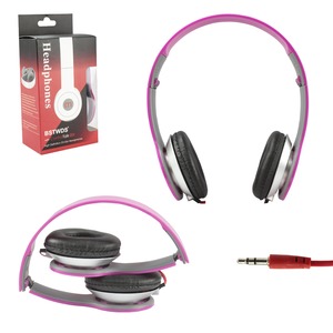 Headphone Estéreo Com Microfone Entrada P2 Rosa HD-088 HD-088 GENERICO