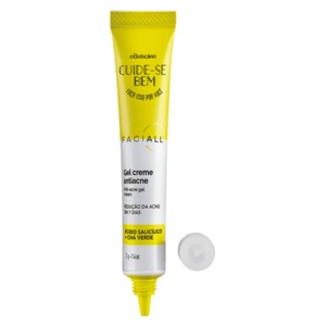 Gel Creme antiacne facial 30g Cuide se bem O Boticário 726134 VDX