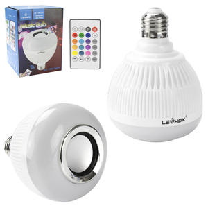 Lâmpada Led Music Bluetooth Com Caixa De Som e Controle 7W LEY-WJ-L2 LEHMOX LEY-WJ-L2 LEHMOX