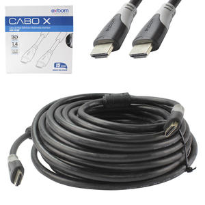 Cabo HDMI 1.4 Macho para Macho Com Filtro Sem Malha 15 Metros EXBOM CBX-H150SM CBX-H150SM EXBOM