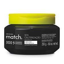 MATCH SOS CAUTERZAÇÃO MASCARA PÓS QUIMICA 250G 825875 O BOTICARIO