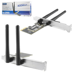 Placa PCI- Express Wireless 300 Mbps Duas Antenas ANATEL KP-T118 KNUP KP-T118 KNUP