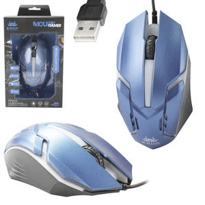 Mouse Gamer 1600 dpi 3 Botões Azul Knup KP-V15 KP-V15 KNUP