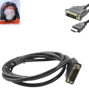 Cabo HDMI Macho Para DVI Macho Full HD com Filtro Conectores Banhados 1.8 Metros GENÉRICO GENERICO