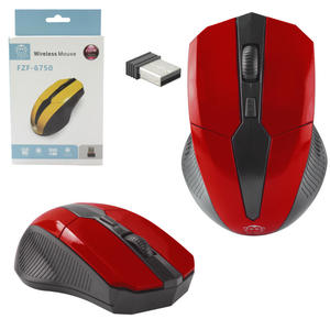 Mouse wireless 3000 DPI Vermelho FZF-6750 EBAI FZF-6750 EBAI