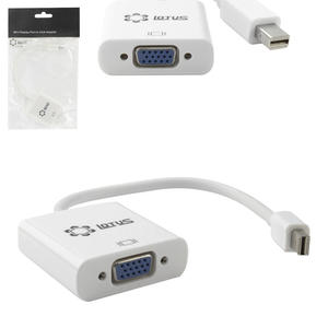 Conversor Mini DisplayPort Para Vga Fêmea 25 Centimetros Branco LOTUS LT-146 LT-146 LOTUS