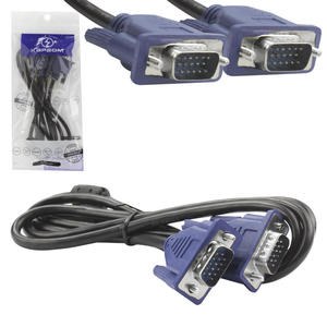 Cabo VGA Macho Para Macho Com Filtro VGA 1.5 Metros KAP-VGA KAPBOM KAP-VGA-1.5M KAPBOM