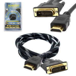 Cabo Hdmi Para Dvi-D Pinos 18+1 Com Malha 2 Metros GENERICO GENÉRICO GENERICO