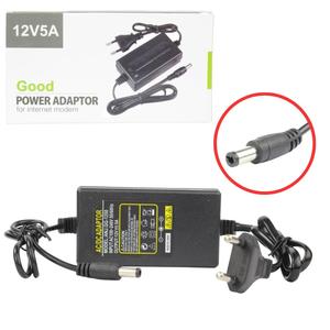 Fonte De Alimentação 12v/5.A Entrada: AC 100V-240V 50/60hz 12V5A 12V 5A GENERICO