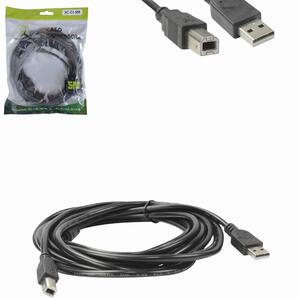 Cabo De Impressora Com Filtro USB 2.0 Macho Para Macho 5 Metros X-CELL XC-CI-5M XC-CI-5M X-CELL