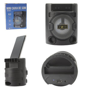 Mini Caixa De Som Bluetooth Preto 6W Anatel RAD-8632 INOVA