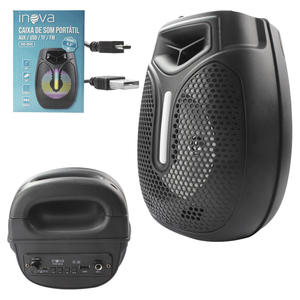 Caixa De Som Portátil Bluetooth 15W Anatel RAD-8645 INOVA